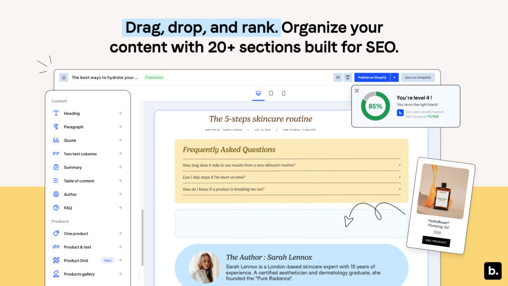 Bloggle: SEO Blog Builder screenshot