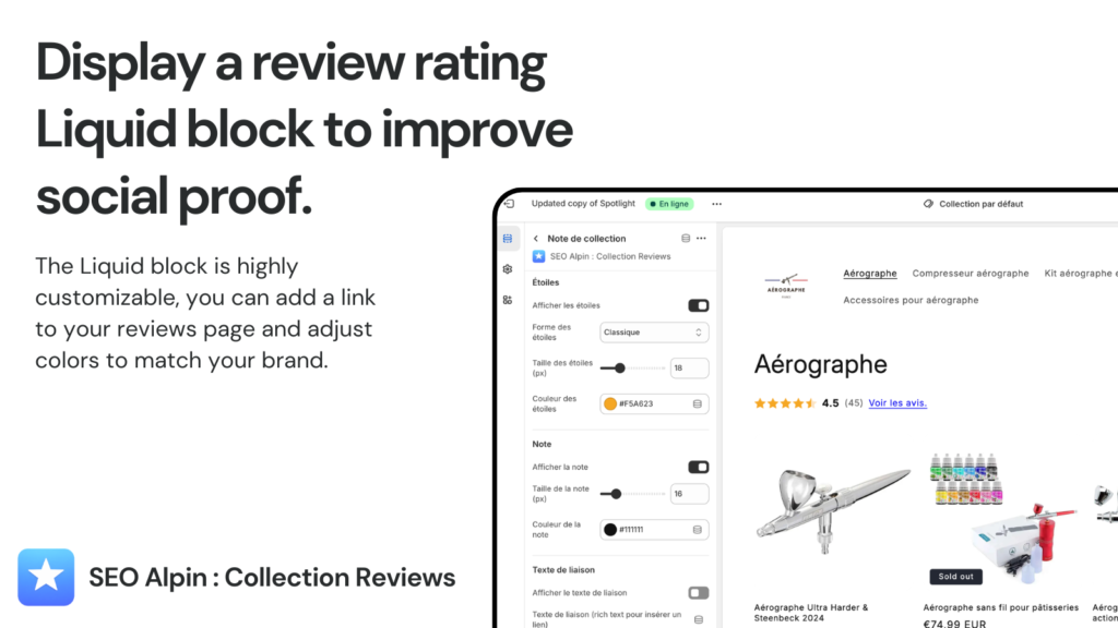 SEO Alpin : Collection Reviews screenshot