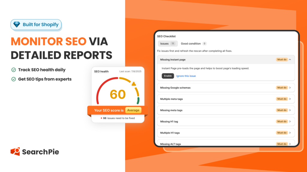 SearchPie: SEO, Speed & Schema screenshot