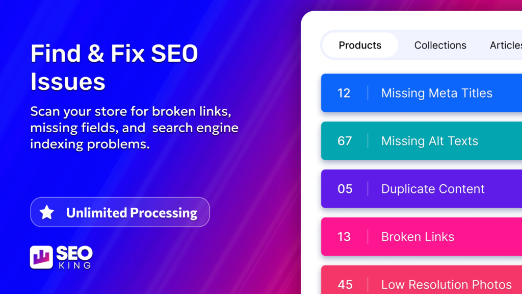 SEO King screenshot
