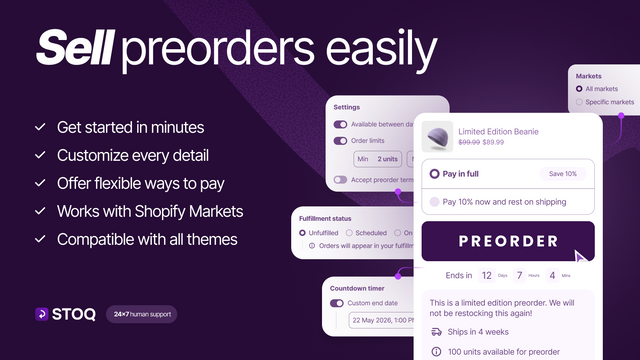 STOQ: Preorder & Back in Stock screenshot