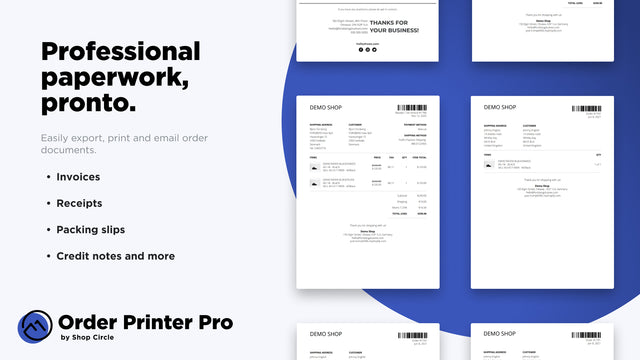 Order Printer Pro: PDF Invoice screenshot