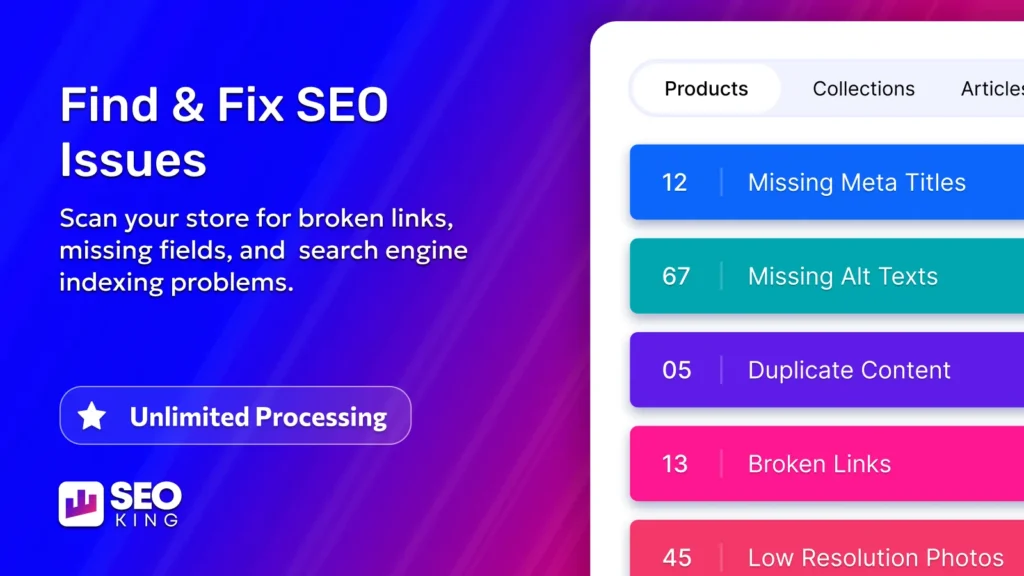 SEO King screenshot