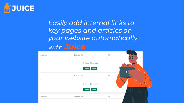 Juice SEO ‑ Internal linking screenshot
